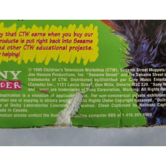 Vintage 1995 Sesame Street VHS - Picture 5 of 6